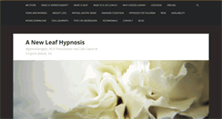 Desktop Screenshot of anewleafhypnosis.com