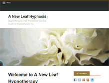 Tablet Screenshot of anewleafhypnosis.com